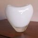 Maria Christina Hamel Murano white and transparent heart vase