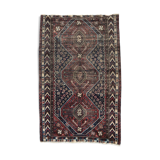 Carpet old persian hand made ghashghai wool 97 x 152 cm