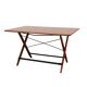 Folding teak table, Italian design, 1970s, made in Italy