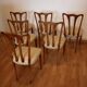 Ensemble de 6 chaises modernes du milieu du siècle, Italie, 1960