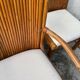 Suite of four chairs and two bamboo chairs