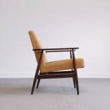 1960 Henryk Lis Mid Century Armchair in Yellow