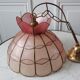 Suspension in pink mother-of-pearl gradient and brass 60s