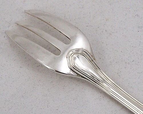 Christofle Spatours, 12 cake forks, silver-plated, excellent condition.