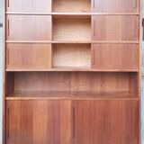Large teak buffet bookcase 1950