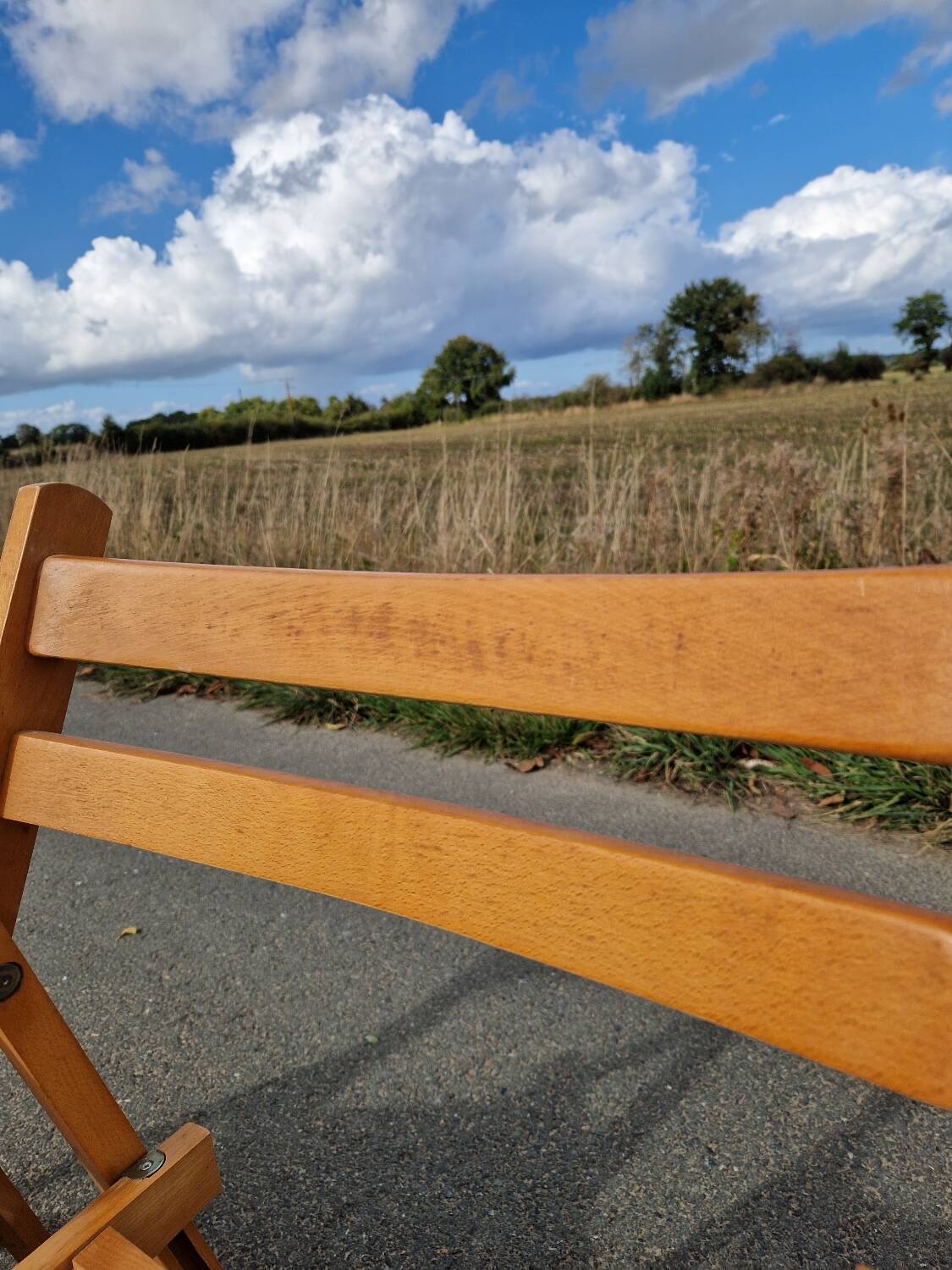 Set of 3 vintage folding chairs