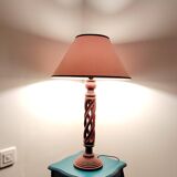 Rosewood twisted lamp