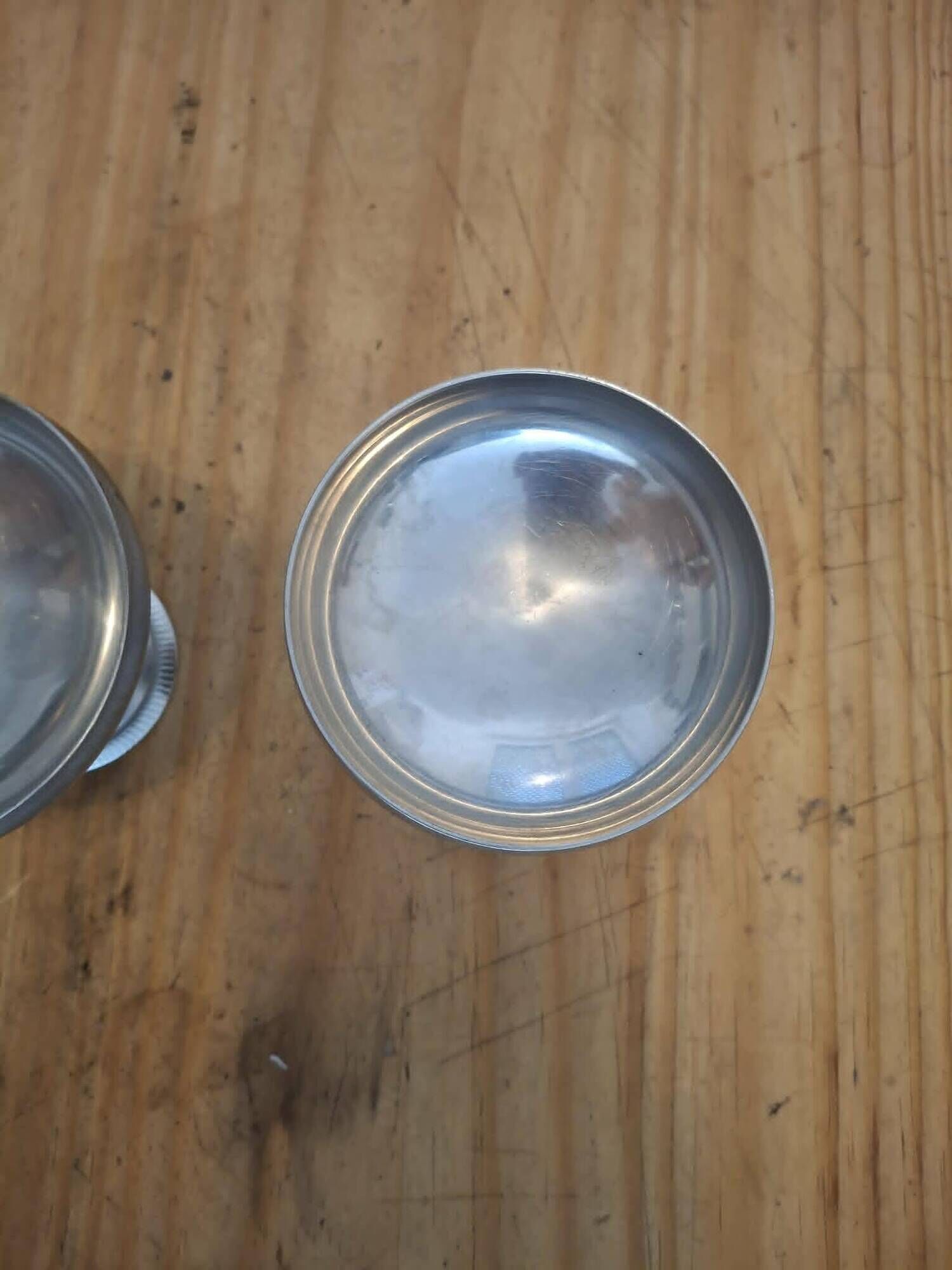 Set of 2 stainless steel ice cream bowls 18-10 Létang and Rémy