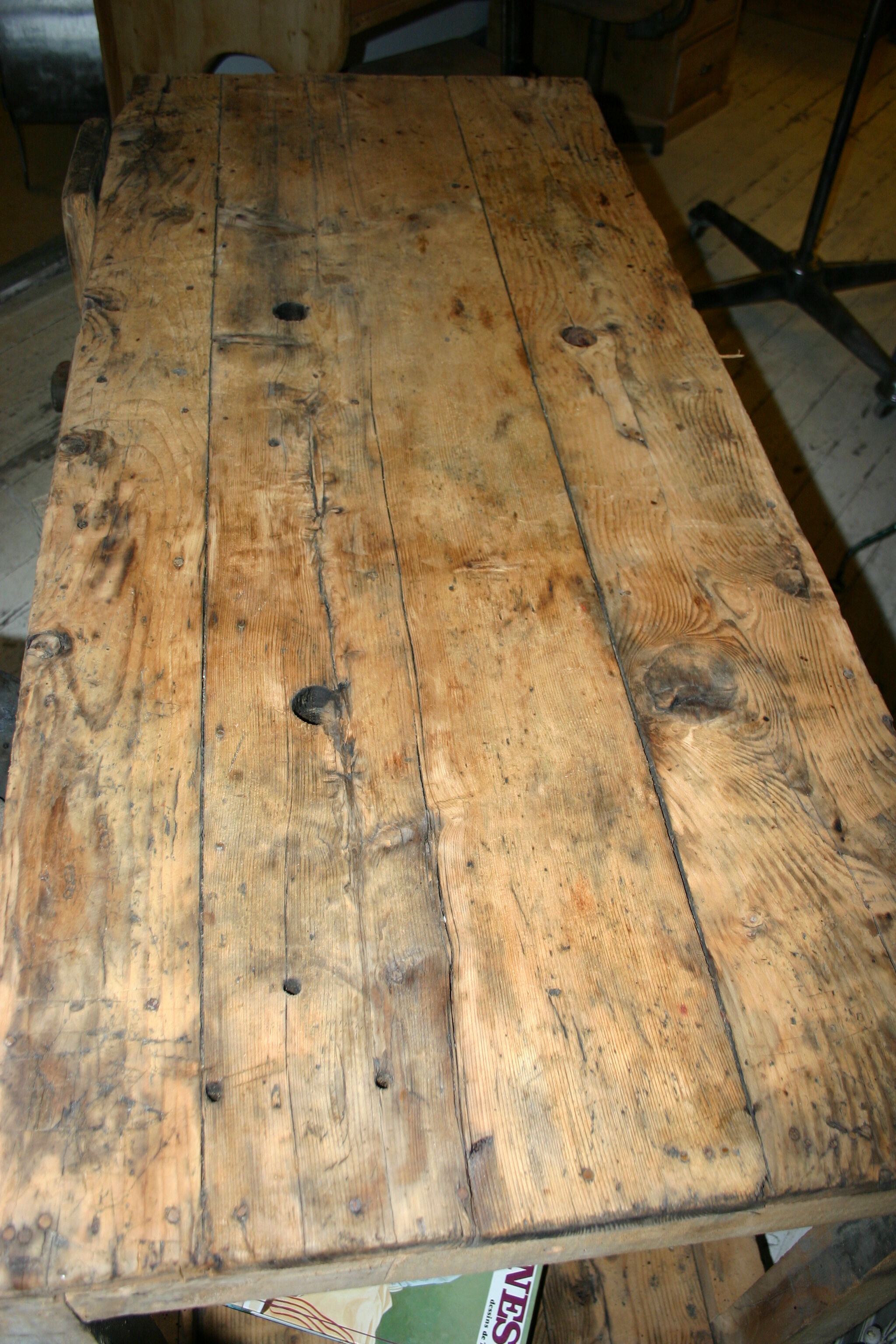 Pickled Carpenter Workbench