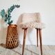Wooden cream mouldy chair peddling spindle