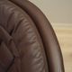 Leather swivel chair, Danish design, 1960s, designer: H.W. Klein, manufactu