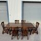 Dining table and 6 chairs by Guillerme and Chambron