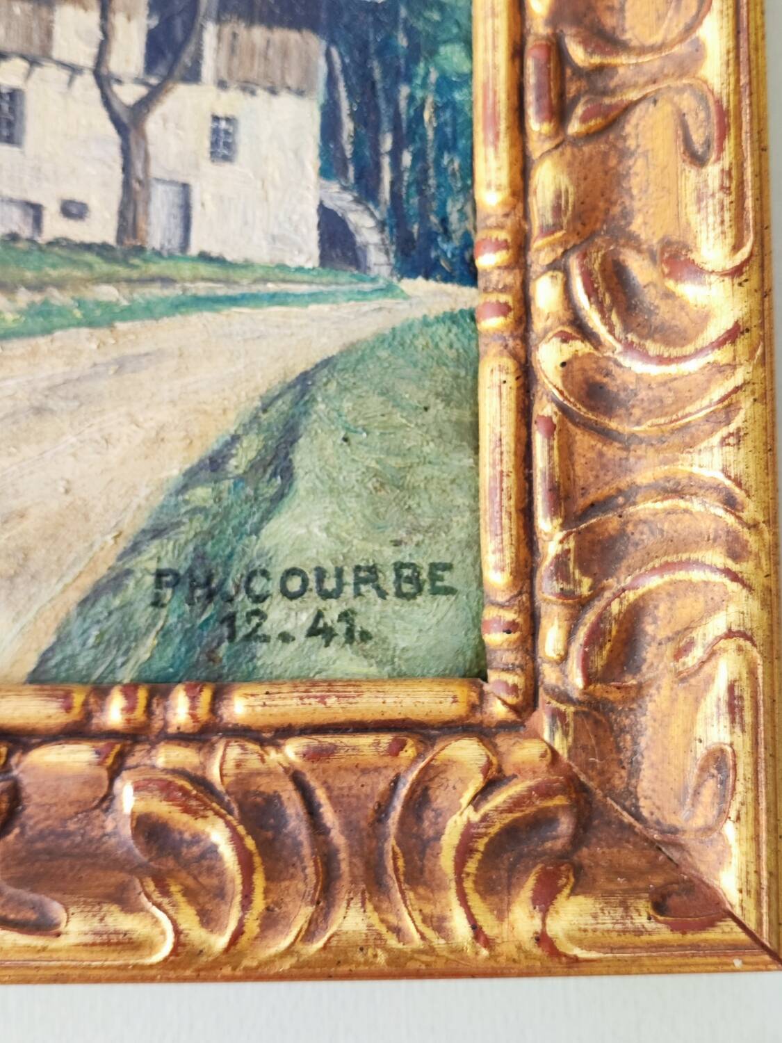 Peinture à l'huile - paysage alpin