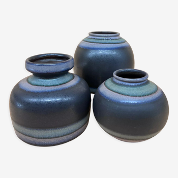 Trio of vases 70s