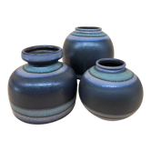 Trio de vases années 70
