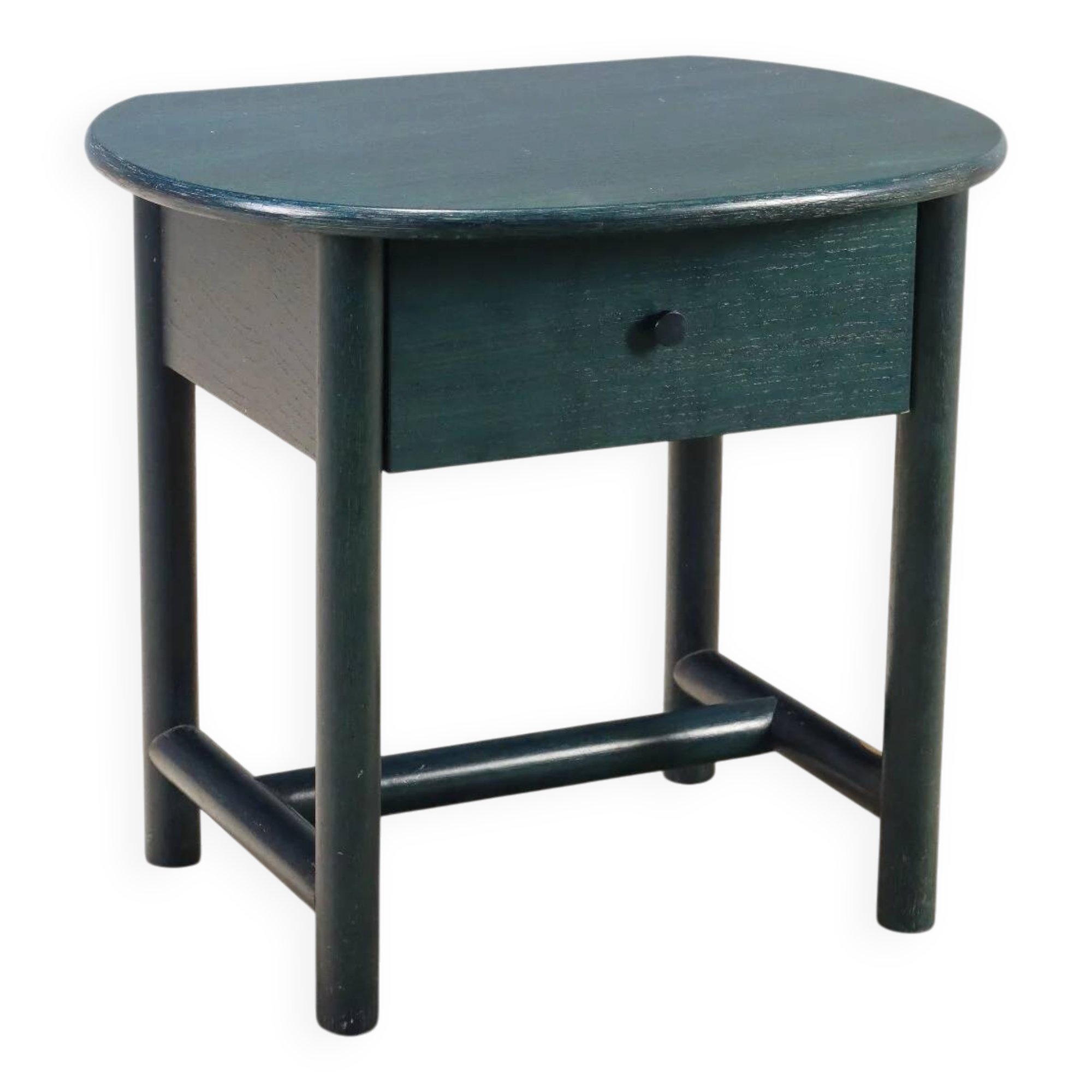 1980s wooden bedside table by Roberti Rattan