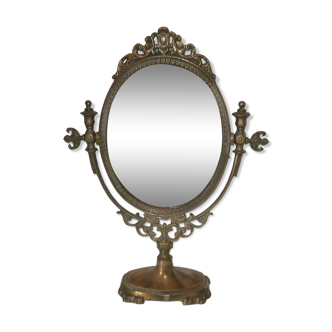 Old adjustable table mirror