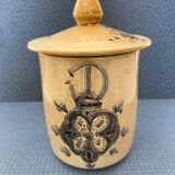 Lot of 6 enamelled terracotta pots - Moroccan pottery