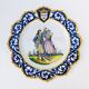 Decorative earthenware plate from Quimper Henriot