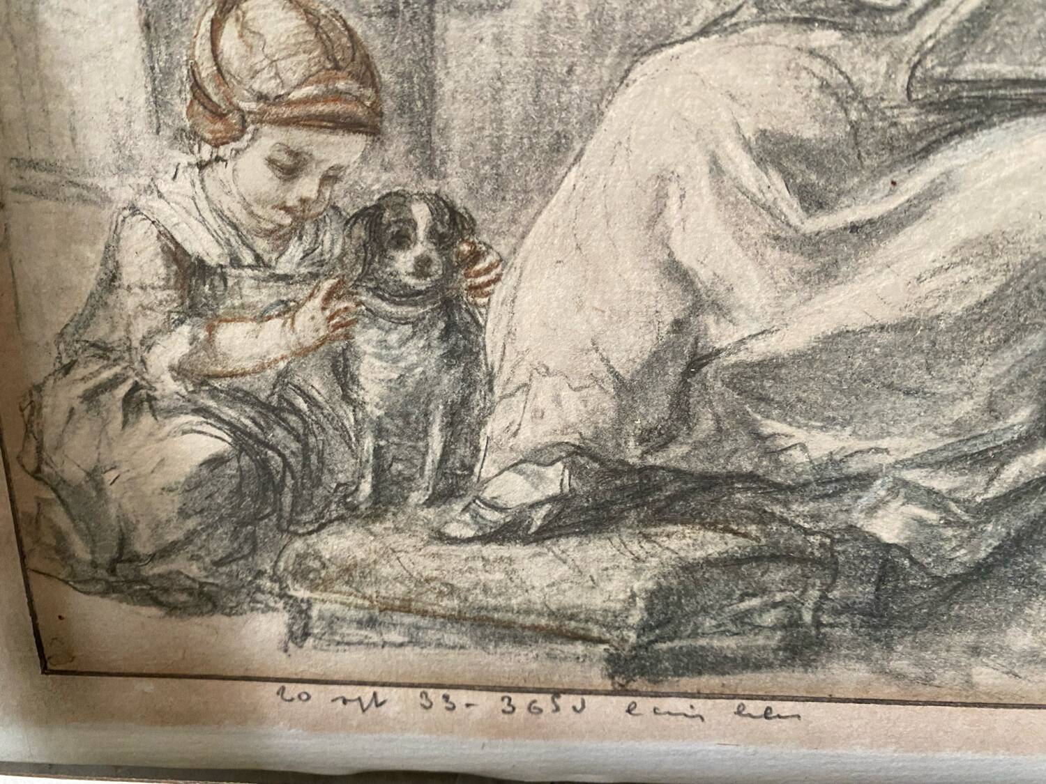 Interior scene drawing from 1933