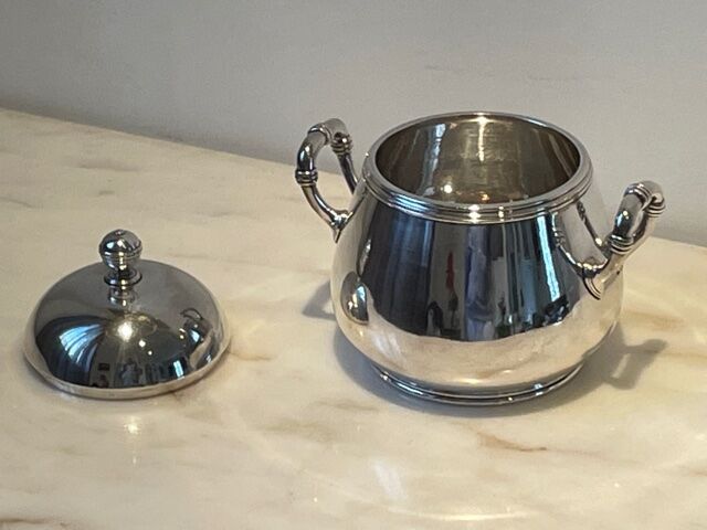 Sugar Christofle Art Deco, silver metal