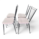 Suite de 4 chaises "Harpe" 1950 – Design Mid-Century & Assises Bouclée