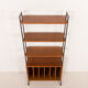 Mid-century free standing vinyl records wall unit, Italy 1970s.