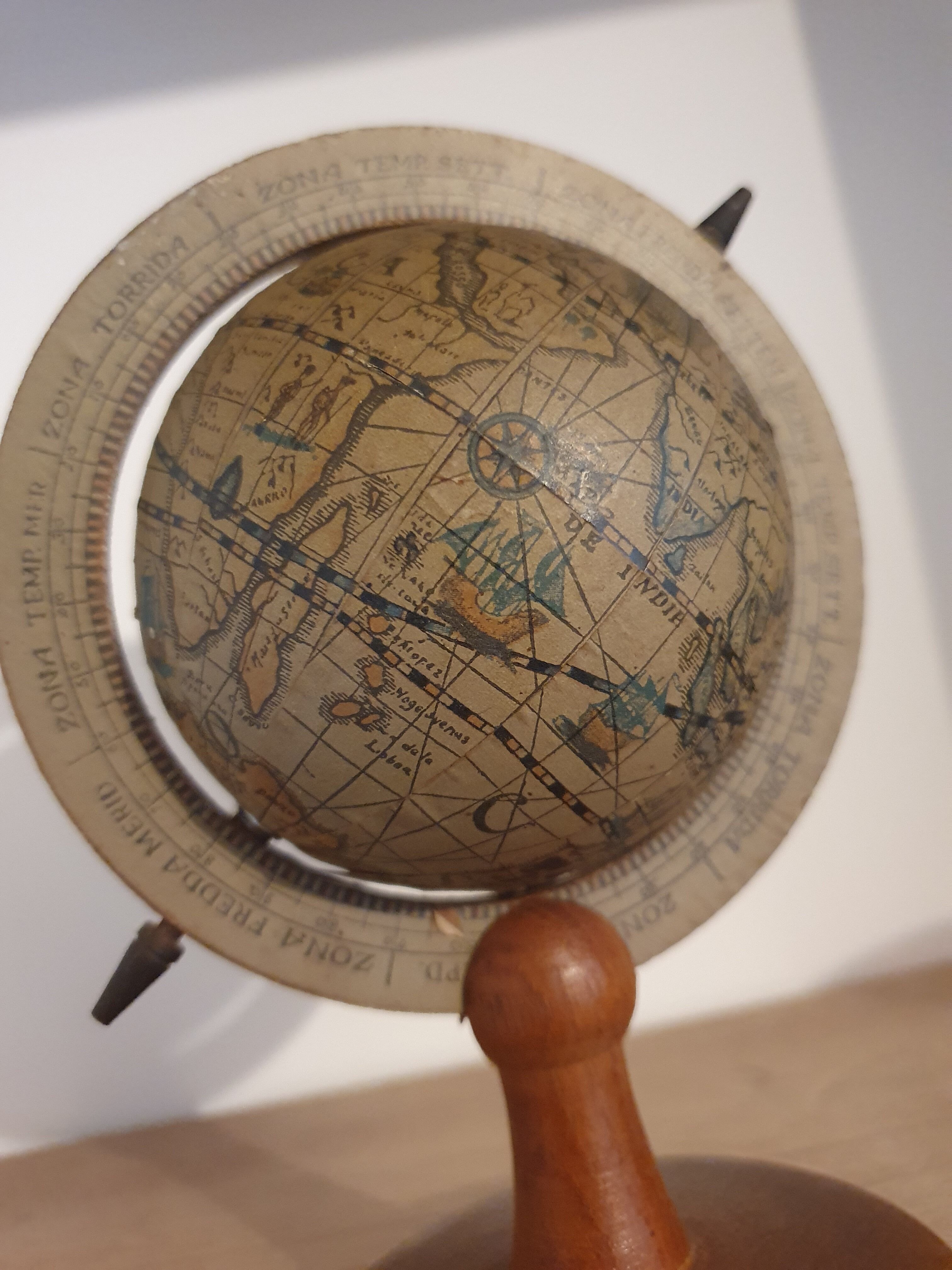 Globe terrestre vintage