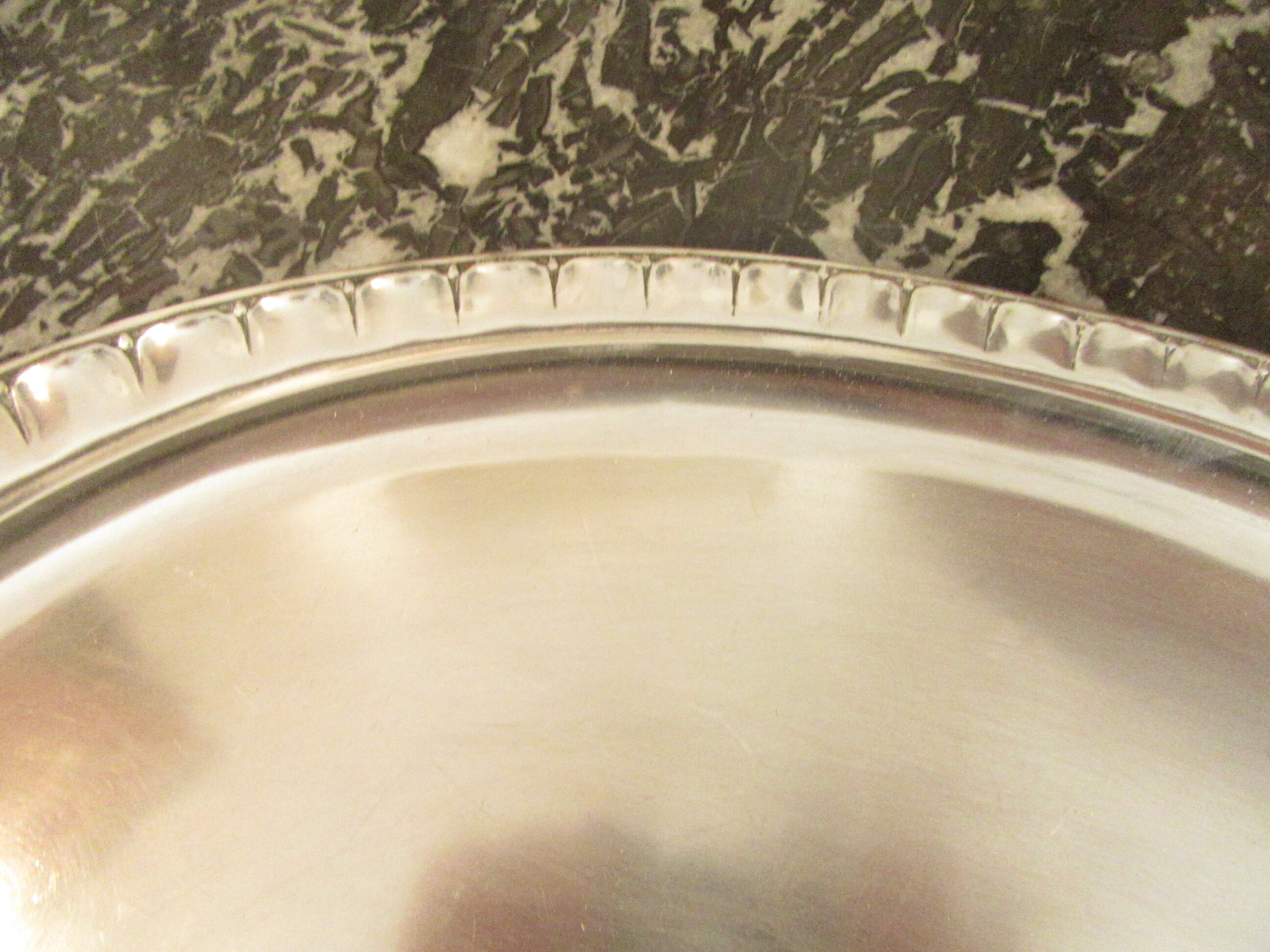 Christofle silver metal platter