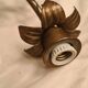 pair of wall lights brass bronze 1900 to 30 pink porcelain 45x28