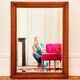 Antique mirror with beveled glass