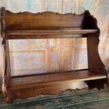 carved wooden wall shelf – Rustic and authentic feel