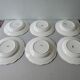 Set of 6 hollow plates Digoin Sarreguemines, ivory color