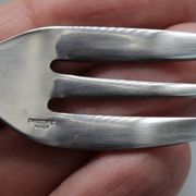 12 cake dessert forks christofle box bearn model steel - vg