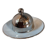 Individual porcelain butter dish