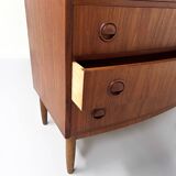 Commode courbée danoise, années 1960 | bois de teck