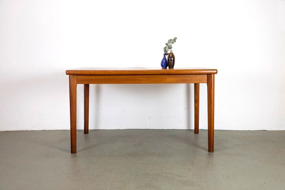 Danish teak meal table 60's with extension cords