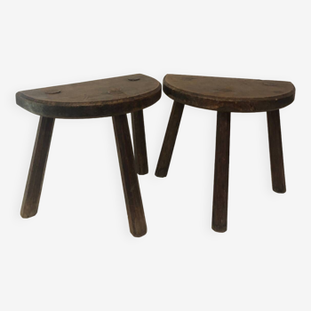 Pair of farm stools, 1950