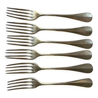 Silver - 6 single-flat forks