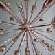 Chrome metal Sputnik chandelier, Space Age design, 1960.