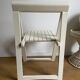 White folding vintage chair