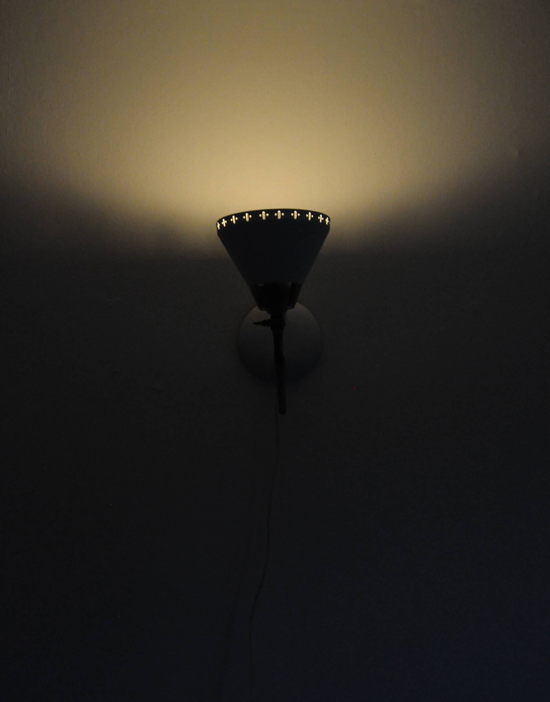 Swedish Table Lamp in Brass and White Metal, EWÅ Värnamo, 1950s