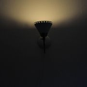 Swedish Table Lamp in Brass and White Metal, EWÅ Värnamo, 1950s
