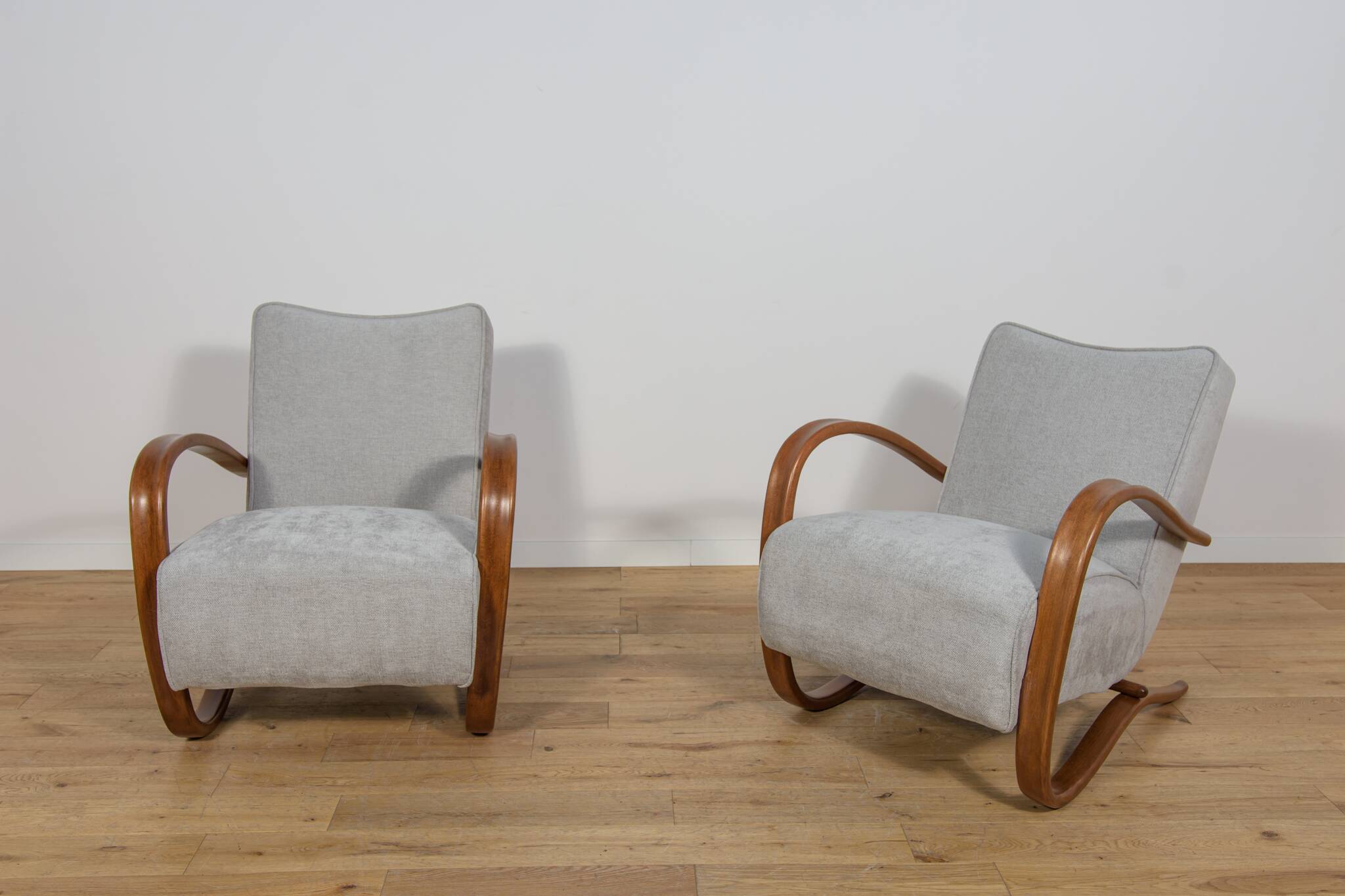 Model H-269 Lounge Chairs by Jindřich Halabala for UP Závody, 1950s, Czecho