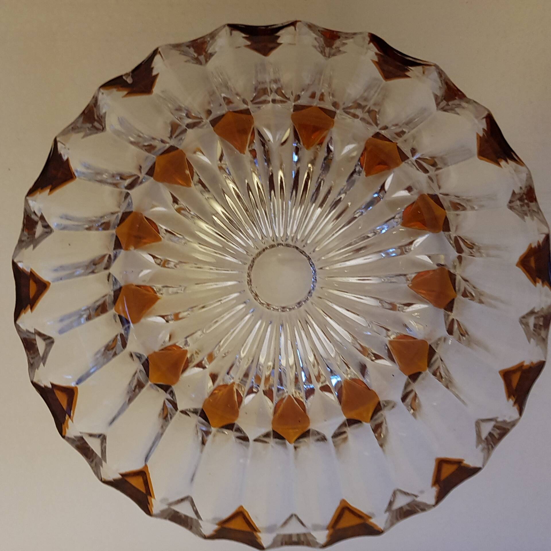 Lot  de 2 saladiers en cristal