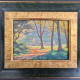 The clearing - orientalist oil by Sarraillon