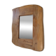 Brutalist organic mirror wood 1960s