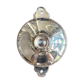 Silver-plated metal tureen, vegetable dish with ears and lid