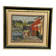 Mid-Century Oil on panel "Urban Scene" by A.O. Vintage & Framed 41×36cm