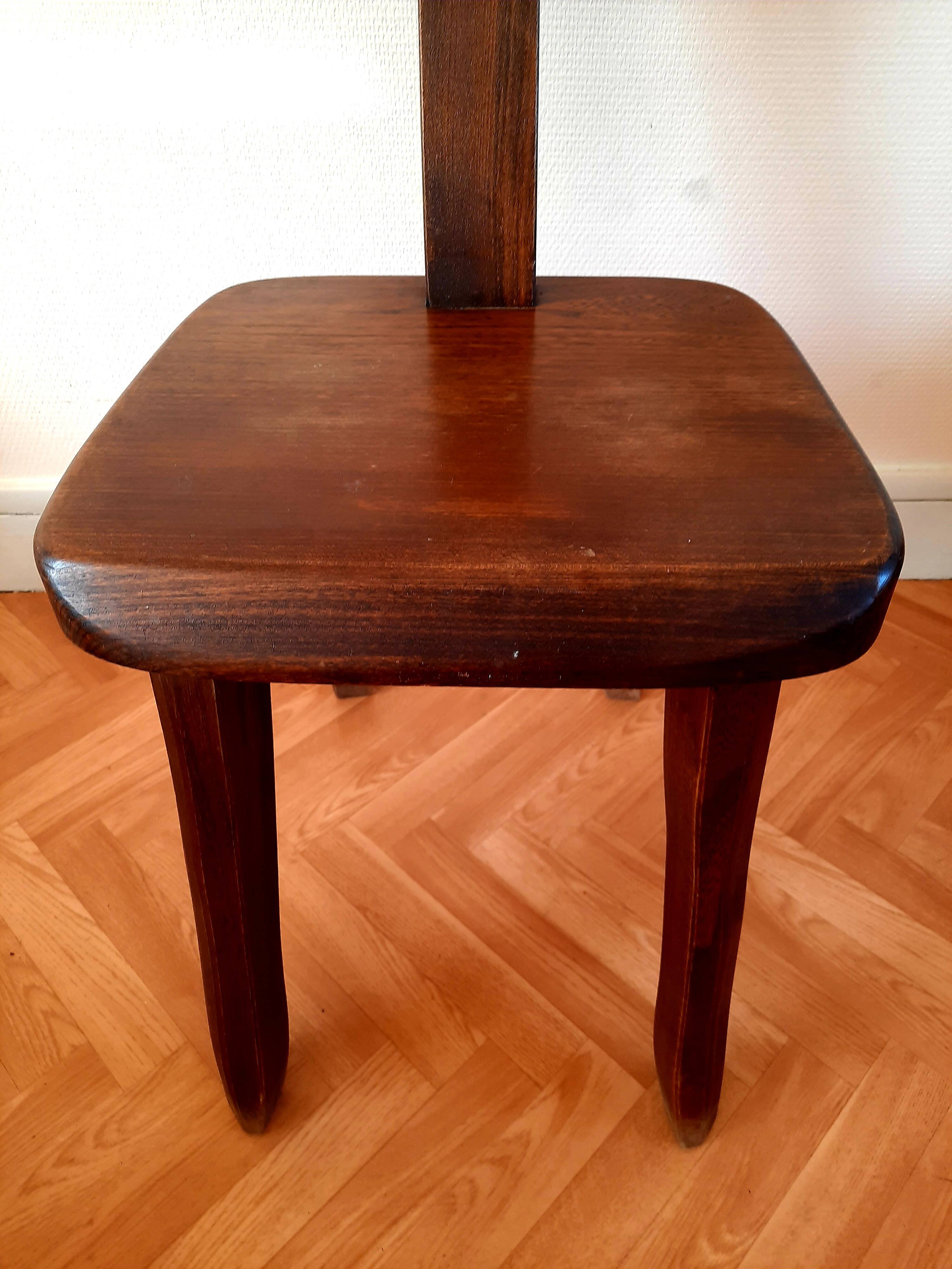 Pair of brutalist chairs by Olavi Hanninen, 1950s